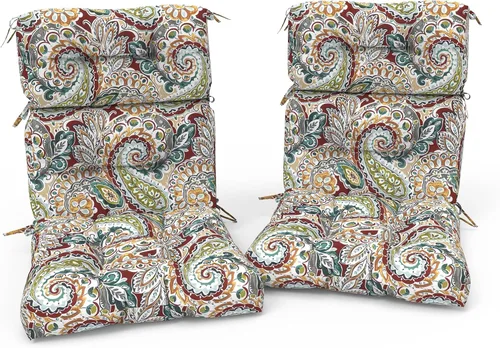 Miniatura 35 de Cojines Adirondack para sillas de patio con respaldo alto para exteriores, cojines Adirondack para jardín, porche, uso en sillas de oficina en casa
