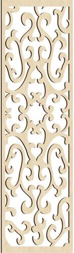 Miniatura 104 de Smithfield Paneles de pared decorativos de madera con calado, 13 3/8 pulgadas de ancho x 34 3/8 pulgadas de alto x 3/8 de alto, roble rojo rojo