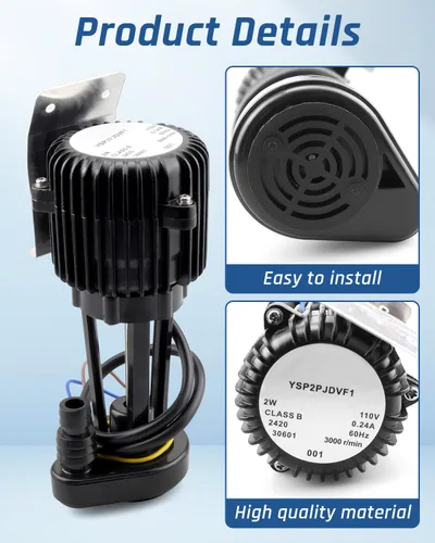 Miniatura 3 de Nueva bomba de agua mejorada YSP2PJDVF1 para máquina de hielo, bomba de agua de máquina de hielo YSP2PJDVF1, 110V 2W