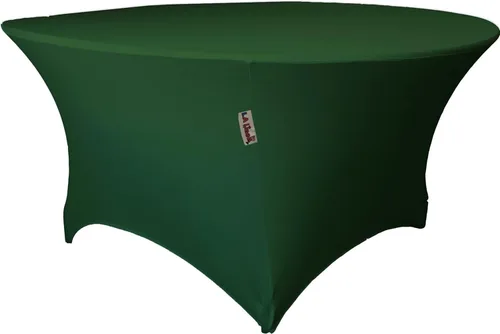 Miniatura 18 de LA Linen Mantel redondo de elastano, 60 x 30 pulgadas, negro