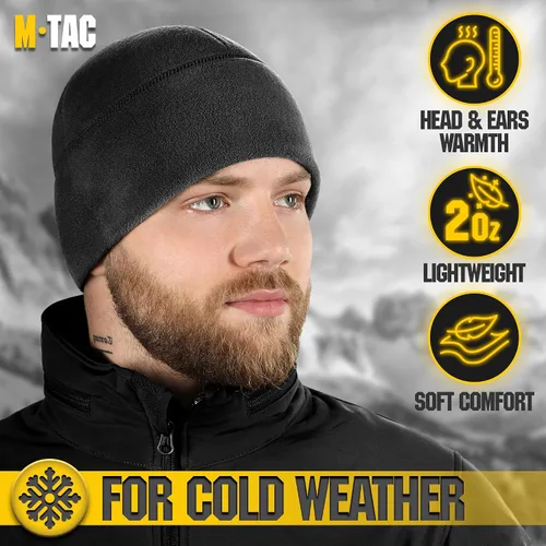 Miniatura 5 de M-Tac Gorra de reloj de forro polar - Gorro táctico de invierno con Slimtex