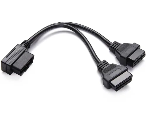 Miniatura 8 de bbfly-B4 OBD II OBD2 - Cable divisor, 1 adaptador de extensión macho y 2 adaptadores hembra (1 pie/30 cm)