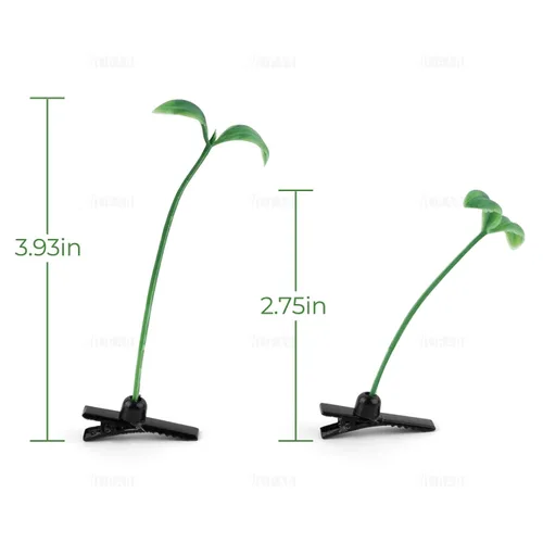 Miniatura 9 de AUEAR, Paquete de 20 pinzas para el pelo de brotes de frijoles de plantas, horquilla de guisante, accesorios para la cabeza para mujeres y niñas