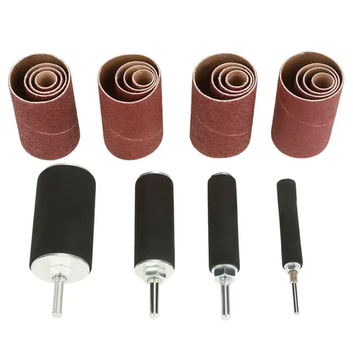Miniatura 2 de Kit de tambor de lijado, juego de tambor de lijado de goma, juego de herramientas de lijadora de tambor de lijado de husillo, fundas de lijado