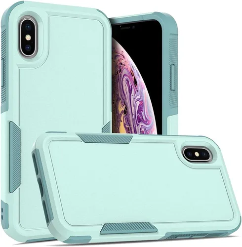 Miniatura 40 de Funda WOGROO para iPhone 8 Plus, iPhone 7 Plus de 5.5 pulgadas, funda protectora para teléfono a prueba de golpes, fuerte y duradera, color negro