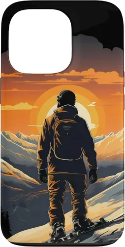 Miniatura 10 de Snowboarding Snowboard Snowboarder Mountain Sunset Case for iPhone 17