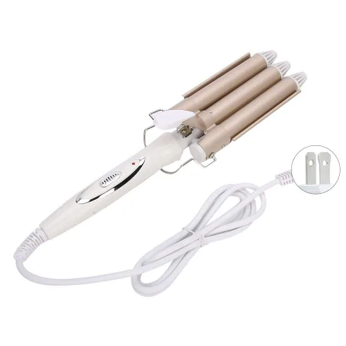 Miniatura 9 de Rizador de pelo, 3 rizadores de pelo de 0.866 in, rizador de pelo de cerámica portátil ajustable con temperatura ajustable para cabello rápido