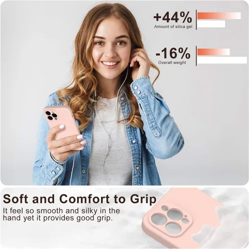 Miniatura 5 de DEENAKIN Funda magnética de silicona para iPhone 12 Pro con protector de pantalla, compatible con MagSafe, protección de cámara, funda protectora
