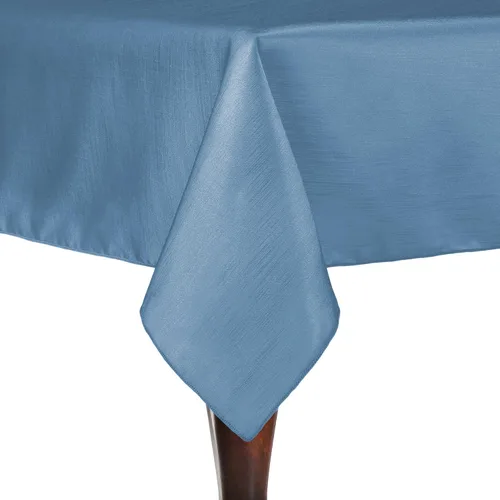 Miniatura 53 de Ultimate Textile -Paquete de 2 - Mantel rectangular reversible Shantung Satin - Majestic - Mantel rectangular de 60 x 90 pulgadas, color azul