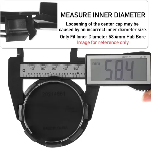 Miniatura 3 de RTrhinotuning 4 tapas centrales de rueda de 2.575 in compatibles con Flex Explorer Edge FREESTAR Rim BB53-1A096-RA, OD: 2.57"(65.4 mm) ID