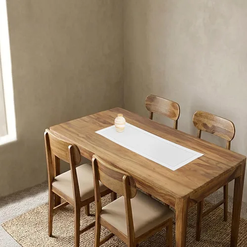 Miniatura 2 de Solino Home - Camino de mesa de lino con punto vainica, manteles individuales y servilletas