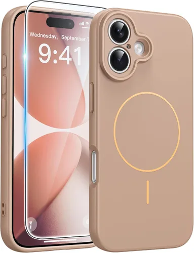 Miniatura 35 de FNTCASE - Funda para iPhone 16 Pro: magnética, mate, translúcida, de grado militar, protectora contra caídas, resistente, fina, duradera y a prueba