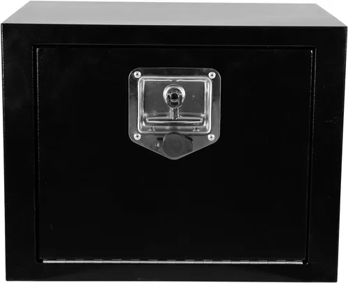 Caja de herramientas de acero para debajo del cuerpo del camión, organizador de caja de herramientas de 18 x 12 x 14 con cerradura y llaves para
