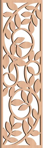 Miniatura 180 de 9 3/8"W x 24 3/8"H x 1/4"T Utica Decorativo Fretwork Madera Paneles de Pared, Abedul