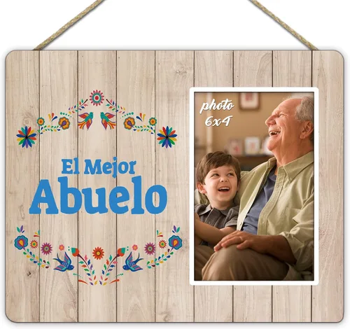 Miniatura 6 de KU-DaYi Marco de fotos de regalo para abuela, cumpleaños, Navidad, Día de la Madre, Acción de Gracias, de nieto, nieta, marco de fotos español