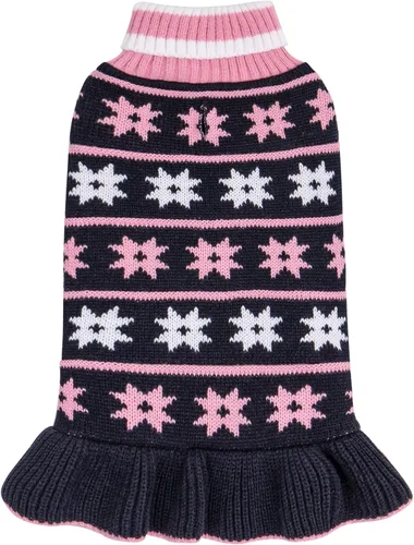 KYEESE Suéter para Perros para Perros Pequeños, abrigos cálidos para mascotas, ropa para perros de otoño e invierno, vestido con agujero para la 06#