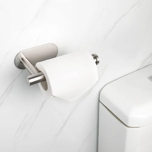 Miniatura 7 de NearMoon Soporte de papel higiénico autoadhesivo, de acero inoxidable SUS304 grueso de alta calidad, a prueba de óxido, sin perforaciones