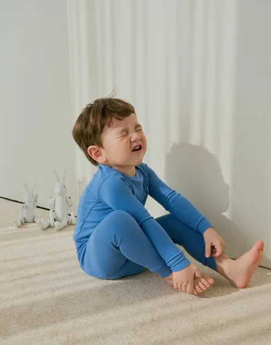 Miniatura 4 de moimoln Conjunto de pijama de viscosa de bambú suave acanalada de manga larga para bebés y niños, ropa de dormir, 19.7 ft-5T
