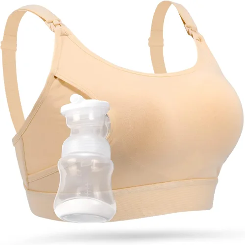 Miniatura 19 de Momcozy - Brasier para extracción de leche y lactancia, manos libres, ajustable, brasier todo en uno