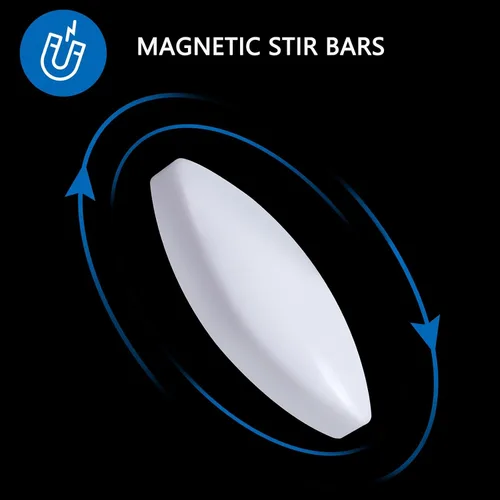 Miniatura 3 de 12 unids PTFE agitador magnético mezclador agitador bar, barra de laboratorio magnética 0.394 in/0.39 pulgadas
