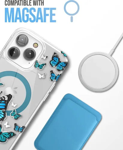 Miniatura 4 de ENCASED Funda magnética diseñada para iPhone 14 PRO con protector de pantalla para mujer, compatible con accesorios MagSafe para teléfono