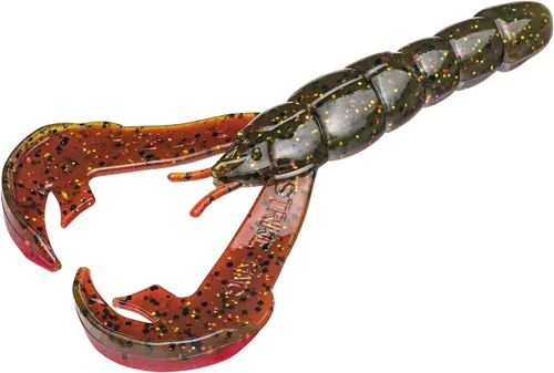 Miniatura 7 de Strike King Rattlin' Rage Craw Soft Bait Fishing Lure, 4", Glass Rattle Chamber