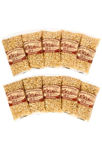 Miniatura 19 de Amish Country Popcorn Bolsa de 1 libra Granos de palomitas de maíz blancos medianos A la antigua, sin OGM y sin gluten