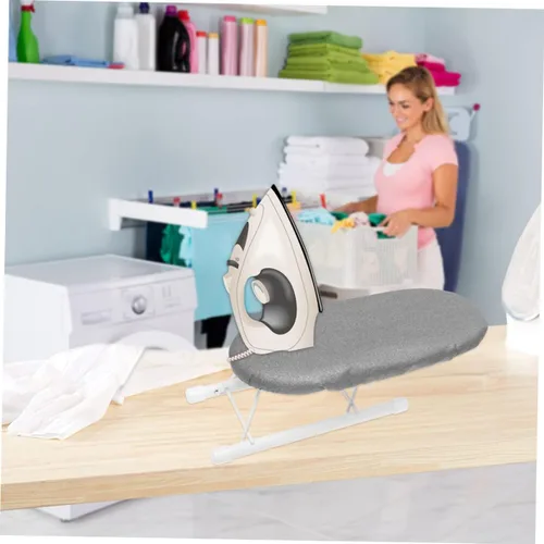 Miniatura 9 de Cómoda tabla de planchar, mini estante de planchado, taburete plegable para el hogar, fácil de limpiar