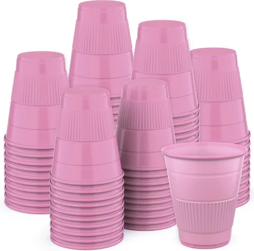 Miniatura 22 de Vasos desechables Paquete de 50 Vasos de plástico de 5 onzas, tazas de baño pequeñas perfectas como medicina, agua, enjuague, enjuague bucal
