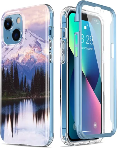 Miniatura 15 de Esdot Funda protectora para iPhone 13 Mini con protector de pantalla integrado, protección de grado militar con diseños de moda para mujeres