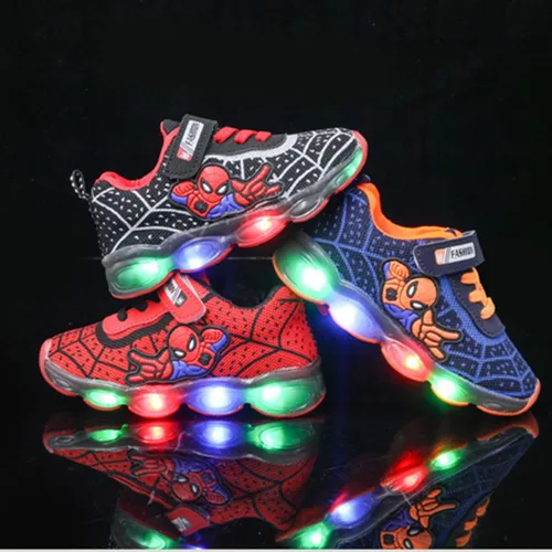 Miniatura 8 de Zapatos casuales para niños, transpirables, antideslizantes, ligeros, unisex, luminosos, para niñas, zapatos deportivos para correr