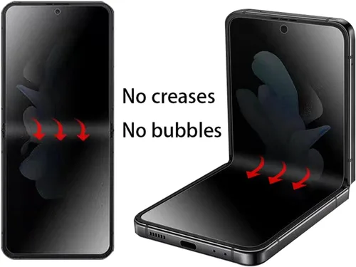 Miniatura 3 de Protector de pantalla antiespía antirreflejos interno para Moto Razr+ 2023 Protector de pantalla exterior mate de privacidad Película suave