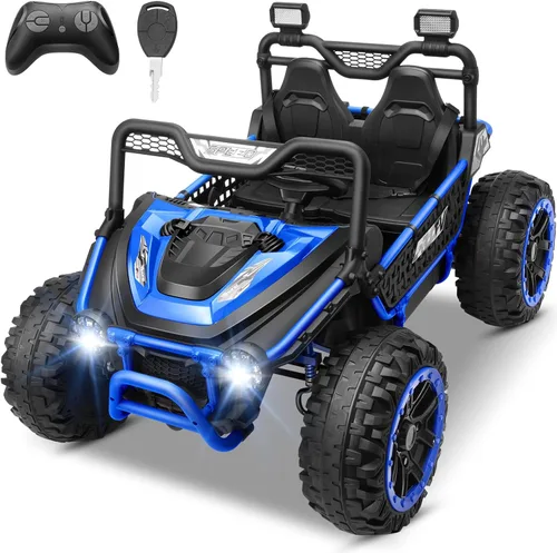 Miniatura 10 de Hikole Juguetes de Montar de 24V para Niños y Niñas, UTV para Niños de 2 Asientos con Control Remoto para Padres, Funciona con Motores de Batería