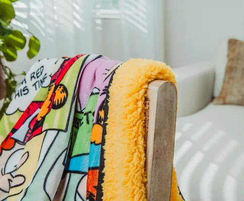 Miniatura 6 de Garfield and Jon - Manta de forro polar Sherpa con paneles de cómic, funda de poliéster suave para sofá, cama, 50 x 60 pulgadas