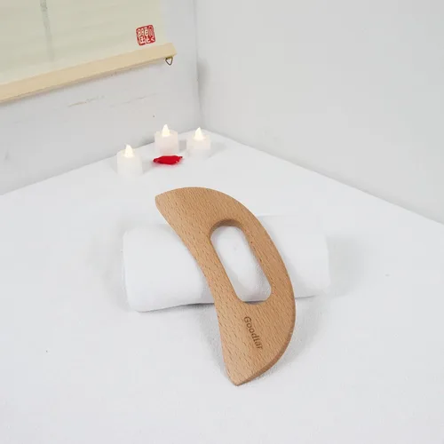 Miniatura 8 de Masajeador de celulitis de madera, herramienta de guasha corporal de madera para cuerpo Guasha Wood Stick Herramienta de masaje para drenaje