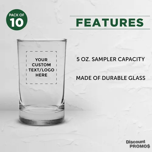 Miniatura 2 de Vasos de jugo de naranja personalizados, vasos de jugo de 5 onzas, juego de 10 vasos personalizados para bodas, vasos apilables para desayuno