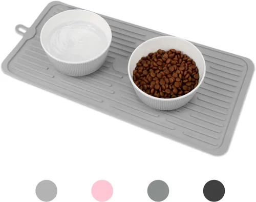 Mantel individual para mascotas para perros y gatos, tapete para evitar el desbordamiento de alimentos y agua, tapete portátil y plegable, adecuado