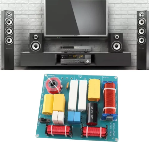 Miniatura 4 de Zerone Divisor de frecuencia de audio de altavoz de 300 W Filtros cruzados de 3 vías con graves agudos ajustables