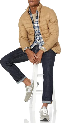 Miniatura 46 de Amazon Essentials Camisas de franela de manga larga para hombre, corte ajustado, a cuadros con botones