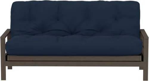 Miniatura 8 de Royal Sleep Products by The Futon Factory - Colchón de futón de espuma de 8 pulgadas, funda azul marino maciza, tamaño matrimonial, espumas