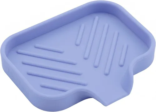 Miniatura 50 de MicoYang Jaboneras de baño de silicona con boquilla de drenaje, organizador de fregadero de cocina, soporte de esponja, bandeja de jabón para Azul