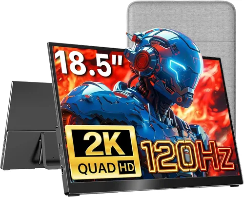 Miniatura 10 de kksmart Monitor portátil de 15.6 pulgadas 1080P FHD 86% sRGB 60Hz, monitor de viaje para laptop, MacBook Surface PC, Xbox PS5, HDMI Dual USB-C VESA