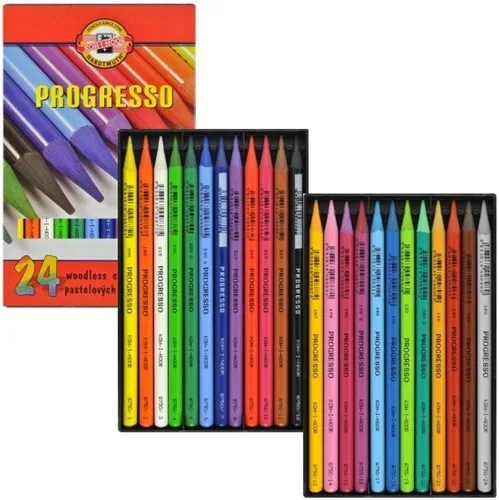 Miniatura 3 de Koh-I-Noor Progresso - Juego de lápices de colores sin madera (juego de 24)