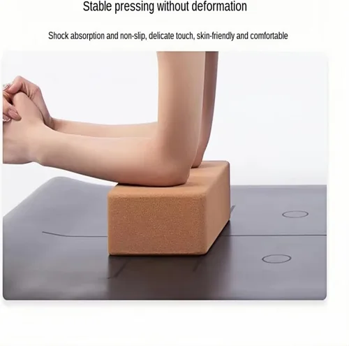 Miniatura 5 de Bloque de yoga – Bloque de corcho de grano fino, equipo de yoga, accesorio de gimnasio en casa, herramienta de pilates, ligero para viajes