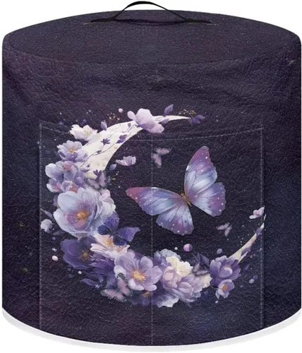 Miniatura 7 de Suobstales Cubierta antipolvo con estampado de girasol para olla instantánea de 6 cuartos de galón, diseño de nota musical, cubierta de olla a Nota