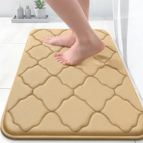 Miniatura 198 de OLANLY Alfombra de Baño de Espuma Viscoelástica de 24 x 16 pulgadas, Ultra Suave y Absorbente, Alfombras de Baño Antideslizantes, Cómodas, Lavables