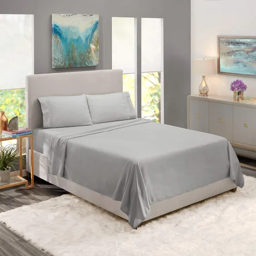 Miniatura 9 de Solo sábana encimera – 1 sábana encimera lisa al tacto de calidad de hotel, 100% algodón, ajuste perfecto para camas individuales de gran