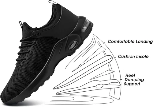 Miniatura 5 de LARNMERN Waterproof Steel Toe Air Shoes Women Slip On Work Sneakers Comfortable Tennis Safety Shoe Lightweight Boot
