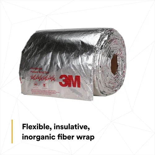 Miniatura 4 de 3M Envoltorio resistente al fuego Plenum 5 A +, 1/2 pulgada x 24 pulgadas x 50 pies, rodillo