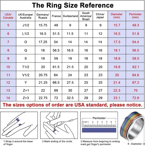 Miniatura 4 de FaithHeart Anillos para ansiedad LGBT Pride Rainbow, acero inoxidablechapado en oro de 18 quilates, joyería de amor es amor para hombres y mujeres